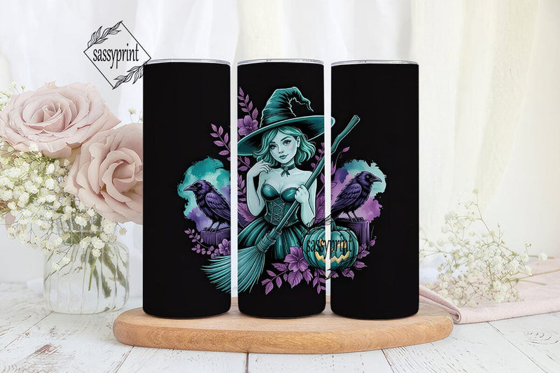 Mystical Witch 20oz Tumbler Wrap Sublimation sassyprint 