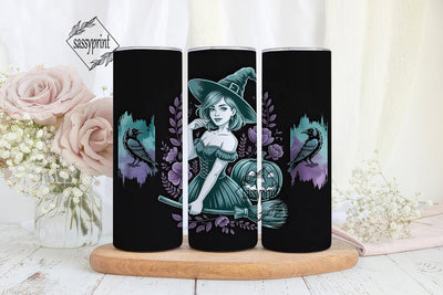 Mystical Witch 20oz Tumbler Wrap Sublimation sassyprint 