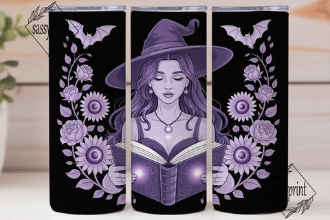 Mystical Witch 20oz Tumbler Wrap Sublimation sassyprint 