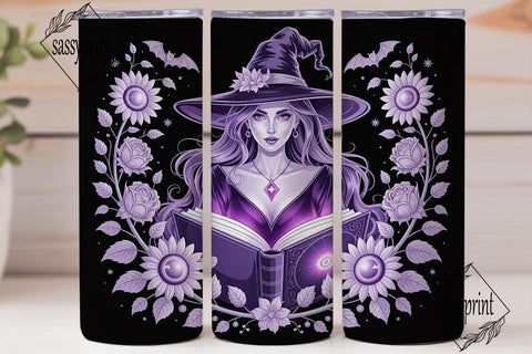 Mystical Witch 20oz Tumbler Wrap Sublimation sassyprint 