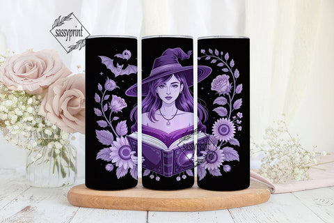 Mystical Witch 20oz Tumbler Wrap Sublimation sassyprint 