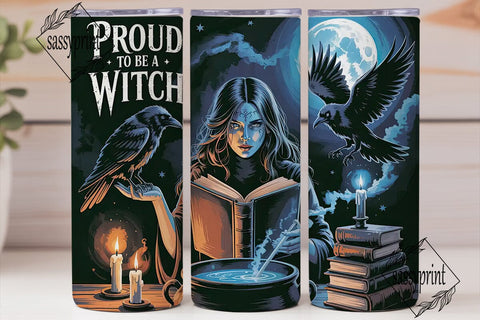 Mystical Witch 20oz Tumbler Wrap Sublimation sassyprint 