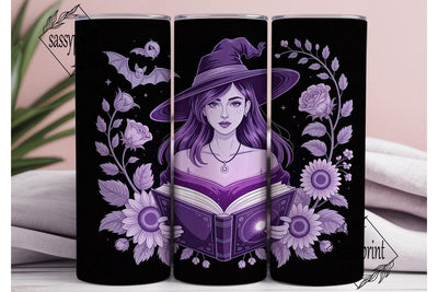 Mystical Witch 20oz Tumbler Wrap Sublimation sassyprint 