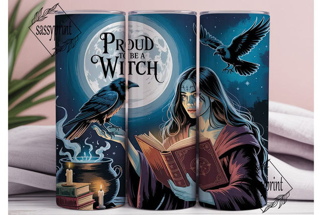 Mystical Witch 20oz Tumbler Wrap Sublimation sassyprint 