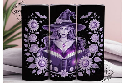 Mystical Witch 20oz Tumbler Wrap Sublimation sassyprint 
