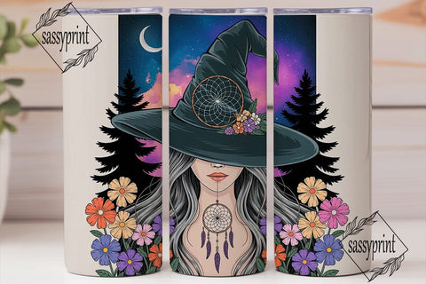 Mystical Witch Dreamcatcher 20oz Tumbler Sublimation sassyprint 