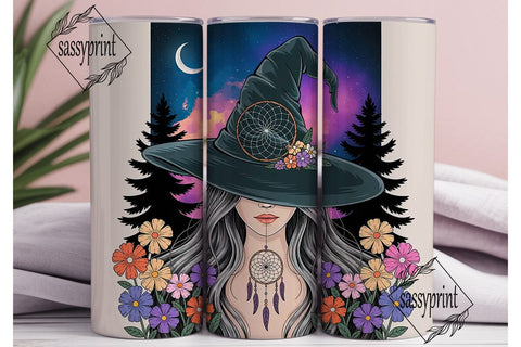 Mystical Witch Dreamcatcher 20oz Tumbler Sublimation sassyprint 