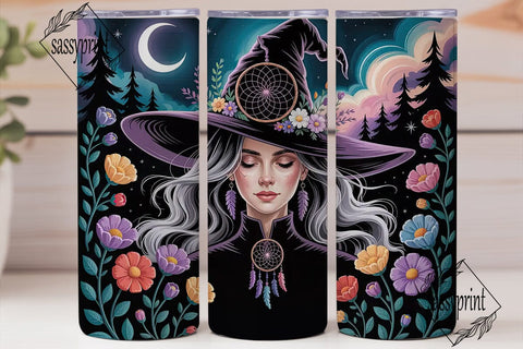 Mystical Witch Dreamcatcher 20oz Tumbler Sublimation sassyprint 