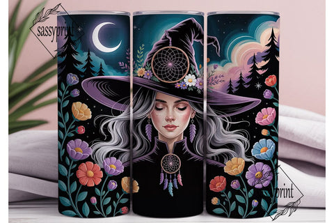 Mystical Witch Dreamcatcher 20oz Tumbler Sublimation sassyprint 