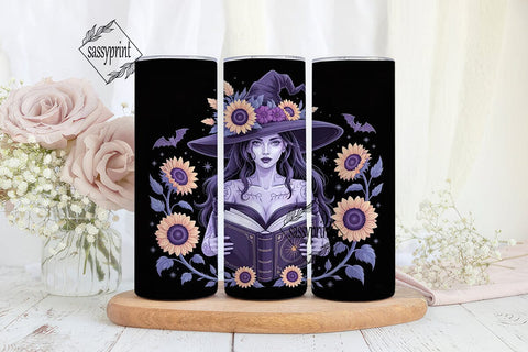 Mystical Witch Tumbler Design Sublimation sassyprint 