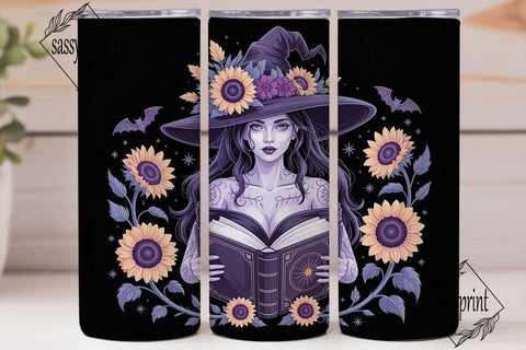 Mystical Witch Tumbler Design Sublimation sassyprint 
