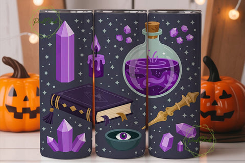 Mystical Witchcraft Alchemy 20oz Tumbler Sublimation PixelChick 