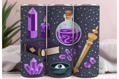 Mystical Witchcraft Alchemy 20oz Tumbler Sublimation PixelChick 