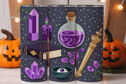 Mystical Witchcraft Alchemy 20oz Tumbler Sublimation PixelChick 