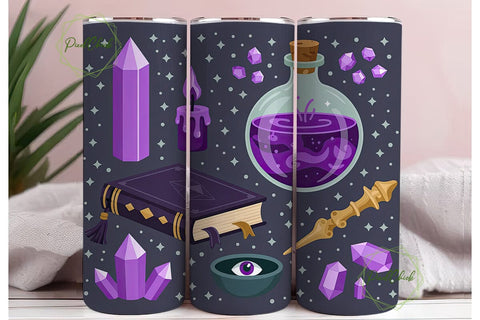 Mystical Witchcraft Alchemy 20oz Tumbler Sublimation PixelChick 