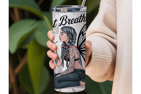 Mystical Woman Tumbler Wrap Sublimation DesignSVG 