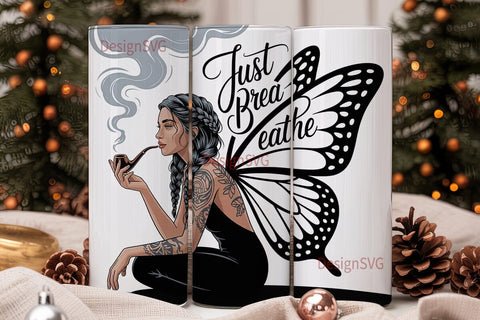 Mystical Woman Tumbler Wrap Sublimation DesignSVG 