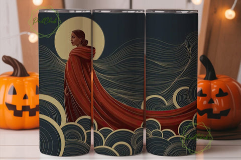 Mystical Woman Tumbler Wrap Sublimation PixelChick 