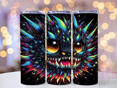 Mythical Fire Dragon Tumbler, Legendary Dragon, Fantasy Art, Fire Breathing, Mystical Style, 20Oz Tumbler, Sublimation Wrap Sublimation SvggirlplusArt 