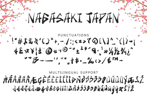 Nagasaki Japan Font Prasetya Letter 
