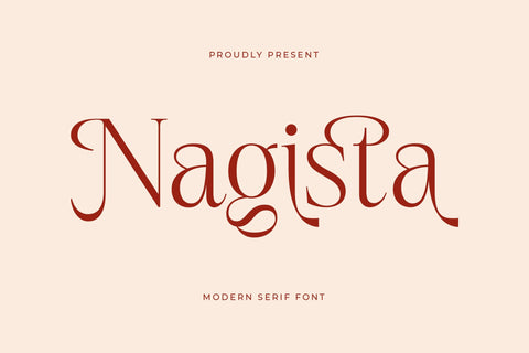 Nagista - Modern Serif Font Font Letterena Studios 