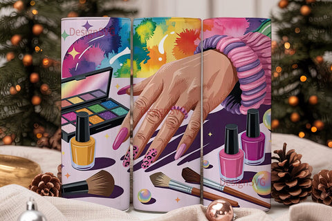 Nail Art Glam 20oz Tumbler Wrap Sublimation DesignSVG 
