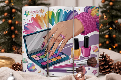 Nail Art Glam 20oz Tumbler Wrap Sublimation DesignSVG 