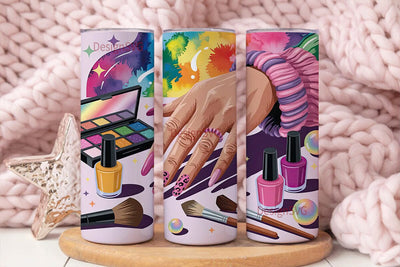 Nail Art Glam 20oz Tumbler Wrap Sublimation DesignSVG 