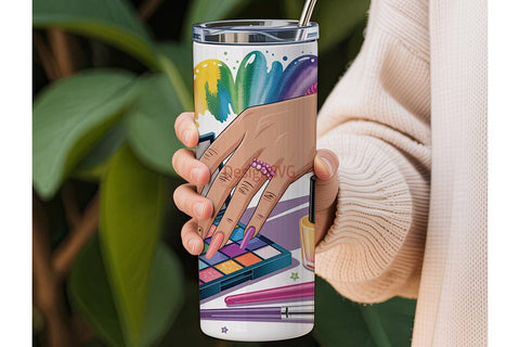 Nail Art Glam 20oz Tumbler Wrap Sublimation DesignSVG 