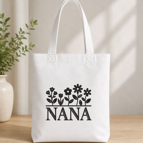 Nana Flowers Machine Embroidery Design – Floral Nana Embroidery File, Grandma Grandmother Gift Design Embroidery/Applique DESIGNS PatternFeed8 