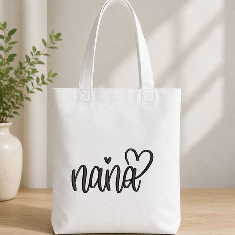 Nana Heart Machine Embroidery Design – Grandma Nana Script Embroidery File, Grandmother Gift Design Embroidery/Applique DESIGNS PatternFeed8 