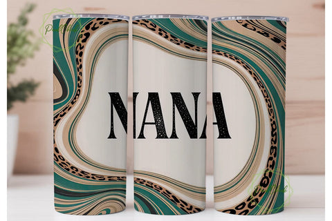 Nana Leopard Tumbler Wrap Sublimation PixelChick 
