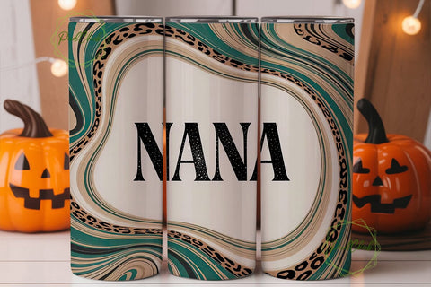 Nana Leopard Tumbler Wrap Sublimation PixelChick 