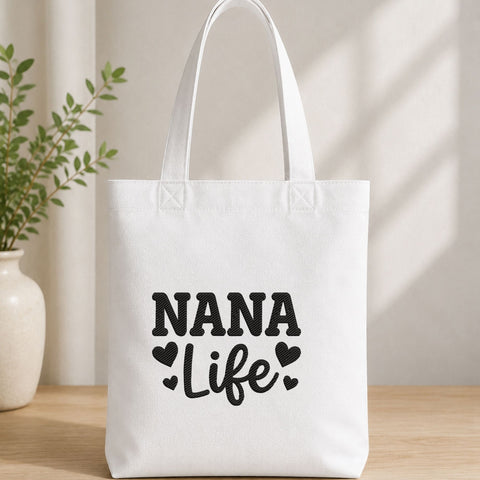 Nana Life Machine Embroidery Design – Nana Heart Embroidery File, Grandma Grandmother Gift Design Embroidery/Applique DESIGNS PatternFeed8 