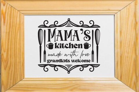 Nana s kitchen made with love grandkids welcome SVG Angelina750 