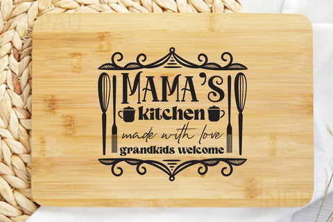 Nana s kitchen made with love grandkids welcome SVG Angelina750 