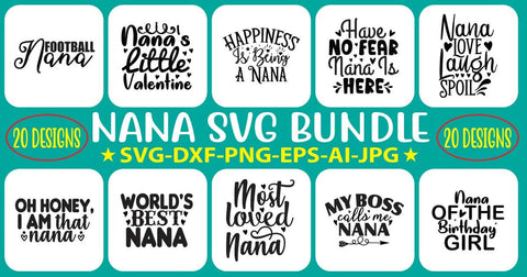 Nana SVG Bundle SVG Syaman 