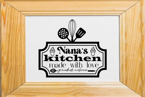 Nanas kitchen made with love grandkids welcome SVG Angelina750 