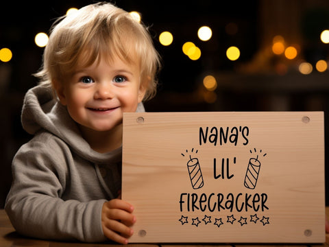 Nanas Lil Firecracker SVG | Fourth of July PNG SVG Paige Cole Studio 