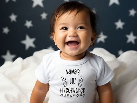 Nanas Lil Firecracker SVG | Fourth of July PNG SVG Paige Cole Studio 