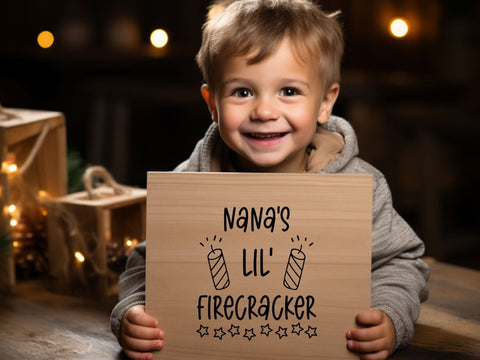Nanas Lil Firecracker SVG | Fourth of July PNG SVG Paige Cole Studio 