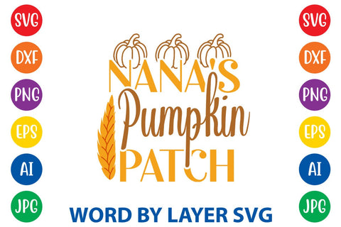 Nana's Pumpkin Patch svg design SVG Rafiqul20606 