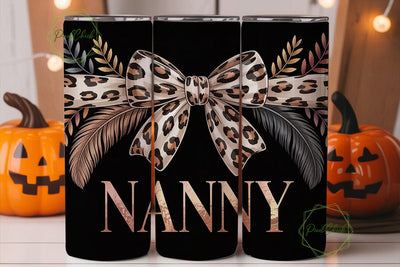 Nanny Leopard Tumbler Wrap Sublimation PixelChick 