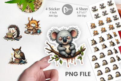Nap Chaos Critters Sticker Sublimation artnoy 
