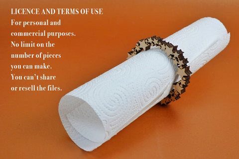 Napkin Holder Christmas Fuzzy Vector File for Laser Cutter. SVG MaramadeLaser 