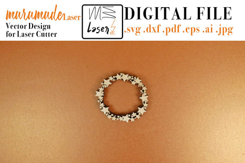 Napkin Holder Christmas Fuzzy Vector File for Laser Cutter. SVG MaramadeLaser 