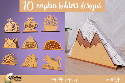 Napkin holders lasercut bundle. Tissue holders. Kitchen svg SVG Evgenyia Guschina 