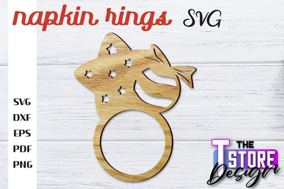 Napkin Rings Laser Cut | Home Design | CNC File SVG The T Store Design 
