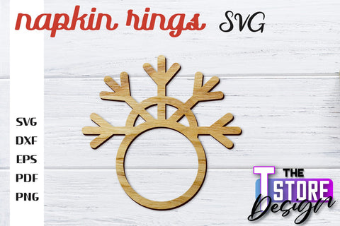 Napkin Rings Laser Cut | Home Design | CNC File SVG The T Store Design 