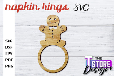 Napkin Rings Laser Cut | Home Design | CNC File SVG The T Store Design 